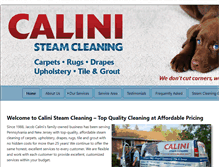 Tablet Screenshot of calinisteamcleaning.com